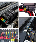 Pack Of 10 SPDT 5 Pin 12V Electrical Relays For Automotive Cars Trucks Marine Boats 30/40 Amp Heavy Duty Switch Relays in use
