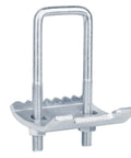 Four Pack U Bolt Beam Clamps securely join back to back strut channels in 1-5/8, 2-7/16, and 3-1/4 inch heights, electro galvanized steel