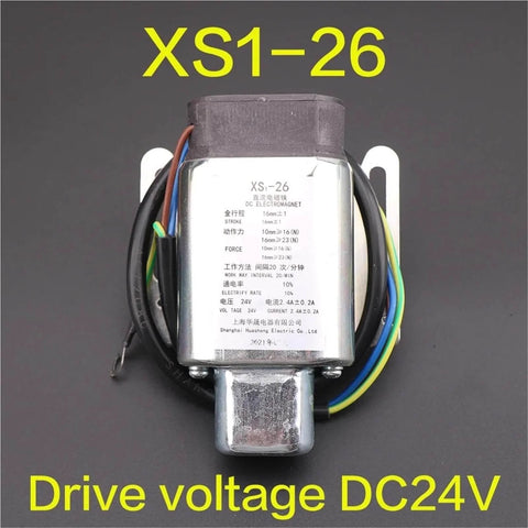 Front view of Built Tough Electromagnet XS1 28 For Elevator Speed Limiter Travel Switch DC24V One Piece Industrial Magnet With AC220V Compatibility