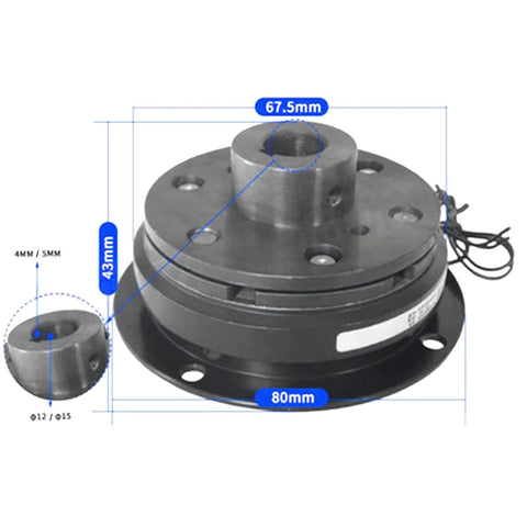 Electromagnetic Clutch a Type Single Plate Clutch DC24V Dry Type Automatic Clutch Bearing Engine Accessories, 500283968