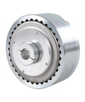 Torque Control Electromagnetic Hysteresis Brake For Load Testing On Motors Benches Dynos And Test Rigs With Smooth Non Contact Torque Transmission And Precise 5 To 100 Percent Torque Control And 100 To 135 Percent Output, front view.