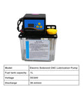 Electromagnetic Oil Pump, 1L 2L DC24V 4mm, CNC Lubrication Pump, 24V Dc Powered Solenoid Lubricator CNC Machine(1L DC24V Pump)