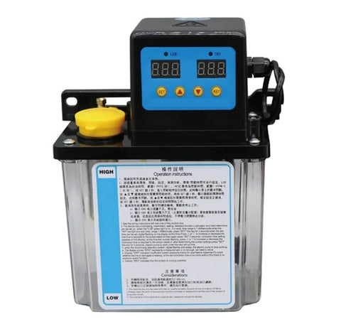Electromagnetic Oil Pump, 1L 2L DC24V 4mm, CNC Lubrication Pump, 24V Dc Powered Solenoid Lubricator CNC Machine(1L DC24V Pump)