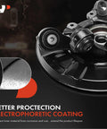 Rear Right Steering Knuckle And Wheel Bearing Hub Assembly For BMW 3 Series 2006 To 2013 with protective coating