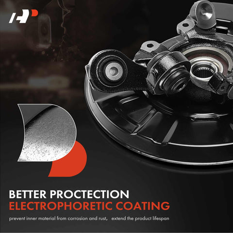 Rear Right Steering Knuckle And Wheel Bearing Hub Assembly For BMW 3 Series 2006 To 2013 with protective coating