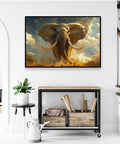 3000 Piece Elephant Jigsaw Puzzle For Adults With Storage Box And HD Poster displayed on wall as home decor