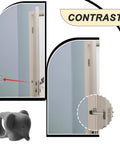 Elephant Shaped Door Handle Protectors Set For Wall Protection Silicone Door Stop Bumpers 6 Pack in Black White Gray installed on door handle to prevent wall damage.