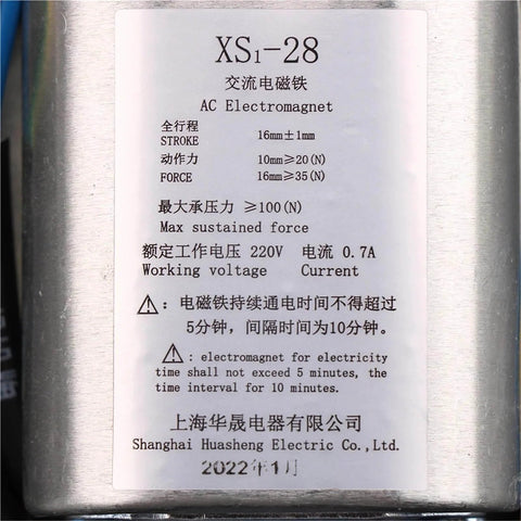 Label details of Elevator Speed Limiter Travel Switch Electromagnet For DC 24V And AC 220V XS1 28 1 Piece.