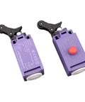 Elevator Speed Limiter Buffer Tension Wheel Switch With Manual Reset And Automatic Reset, models 237 TK2 11 and 237 ZK2 11, purple.