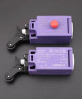 Elevator Speed Limiter Buffer With Tension Wheel Switch And Automatic Reset Manual Reset Option Wheel Equipped Replacement Part 237 TK2 11 And 237 ZK2 11 units in purple casing