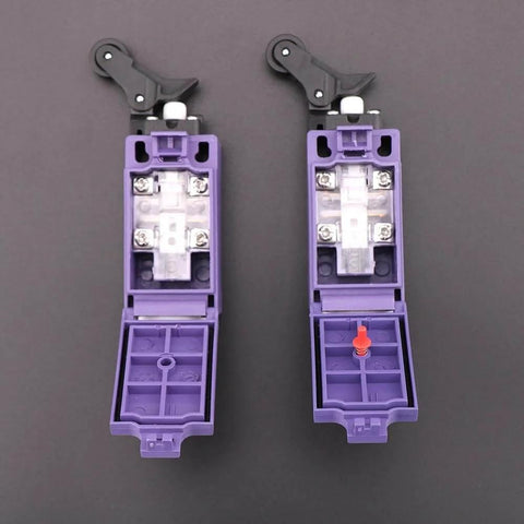 Elevator Speed Limiter Buffer With Tension Wheel Switch And Automatic Reset Manual Reset Option Wheel Equipped Replacement Part 237 TK2 11 And 237 ZK2 11 with visible switch details