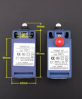 Beefy One Piece Elevator Speed Limiter Buffer Tension Wheel Switch With Manual Reset Or Automatic Reset for CR400-NZ CR400-NF Elevator Systems shown front view with dimensions.