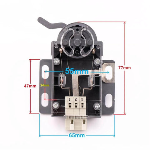 Front view of Elevator Speed Limiter Reset Switch and Safety Travel Switch compatible with TAA177AH1 AH2 DEA4002596A DEA4002596B.