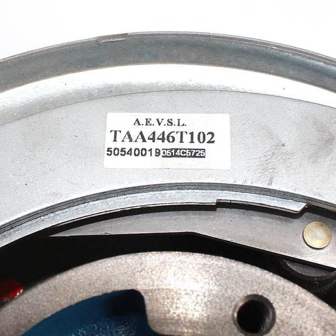 Close-up view of One Piece Elevator Speed Limiter Wheels Accessory Kit, model TAA446T102, labeled for elevator systems.