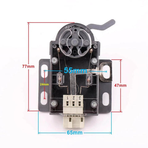 Front view of Elevator Speed Limiter Reset Switch And Safety Travel Switch Compatible With TAA177AH1 AH2 DEA4002596A DEA4002596B One Piece Durable Electrical Switch For Elevator Control System