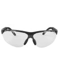 Front view of Elite Sport Shooting Glasses with anti fog UV ventilated comfort for hunting, featuring polycarbonate lenses.