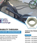 Lower Handle Bar Plastic Bushing And Spacer Replacement Part P060451 With Plastic Sleeve Bearings For Elliptical Machines shown in use.