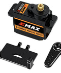 AXIAL SCX24 Servo Metal Gear EMAX Servo Steering Servo with Servo Mount Bracket and Arm SCX24 Upgrade Parts (Black)
