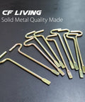 Emergency Keys for Interior Privacy Doors Ten Pack Compatible with Bedroom and Bathroom Levers and Knobs Durable Metal