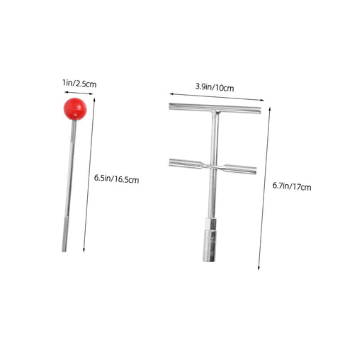 Emergency Water Stopper Kit And Leak Repair Tool Set for plumbing DIY, includes metal needle and T-bar dimensions, 6.7in.
