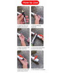 Step-by-step installation of Emergency Pipe Water Stopper Kit With Hot Melt Seal Needle And Stop Pin For Quick Plumbing Leak Repair
