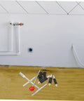 Emergency Water Stopper Kit for Plumbing Tools with copper and stainless steel parts displayed on wood surface