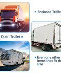 Different trailer types including enclosed and open for use with Trailer Hasp Lock With Keeper For Cargo Enclosed Race Car Hauler Doors Theft Resistant Bar Lock Latch Fits Standard Bar Locks 1-1/4 Inch Wide By 5-5/8 Inch Long 5/16 Inch Holes Heavy Duty