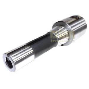 Three Quarter Inch End Mill Adapter Holder For R8 Bridgeport Shanks Pro Grade Heavy Duty Hardened And Ground with visible bore