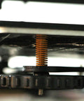 Close-up of Ender 3 Bed Leveling Springs Pack Of 10 By FYSETC 8mm OD 20mm Length Compression Die Springs under 3D printer bed