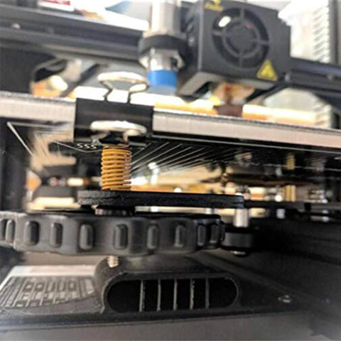 Light Load 8mm OD 20mm Long Die Spring Yellow Compression Spring Mold for Ender 3 bed 3D printer replacement installed view