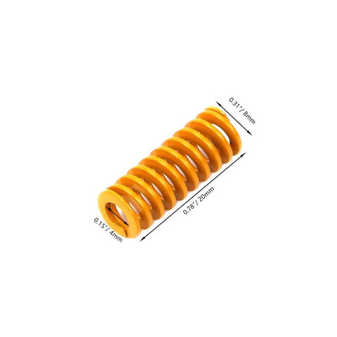 Ender 3 Bed Leveling Springs Pack Of 10 By FYSETC 8mm OD 20mm Length Compression Die Springs Light Load for Creality Printers