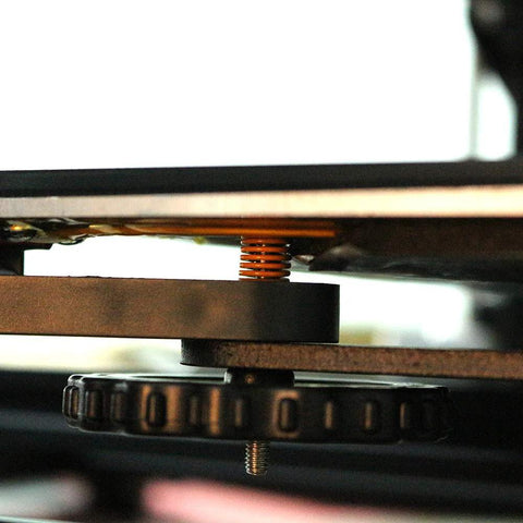 Installed Ender 3 Bed Leveling Springs Pack Of 10 By FYSETC 8mm OD 20mm Length Compression Die Springs on 3D printer bed
