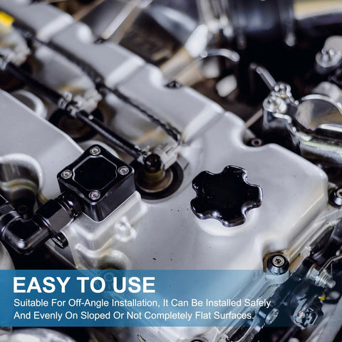 Engine showcasing installation area for Beveled M8 Square Washers 20 Pcs 2 To 4.7mm Thick White 9mm ID on uneven surfaces