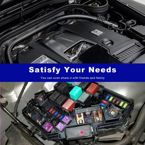 Engine bay with focus on electrical wiring and fuse box, related to Four Pack 30A 5Pin 12V Starter Relays Waterproof Heavy Duty Auto Relays