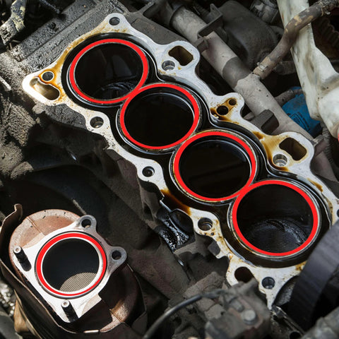 Engine with valve covers using High-Temp RTV Silicone Gasket Maker For Auto Engines And Valve Covers, 10.1 Fl Oz Per Tube, Two Pack