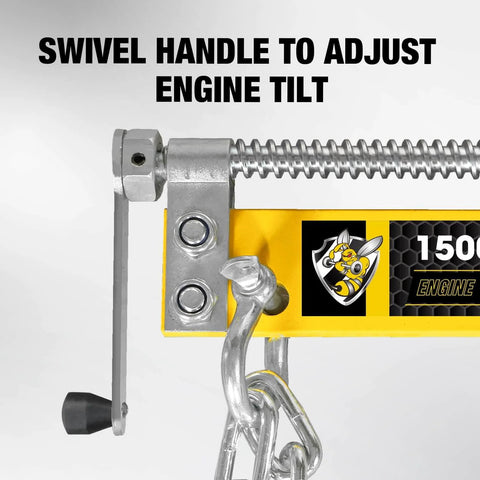 Engine Load Leveler 1500 Lb Capacity For Steel Engine Hoists And Shop Cranes With Adjustable Handle