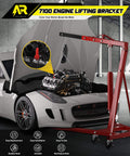 Four Heavy Duty Engine Lift Brackets With 5500 Lb Capacity for Auto Repair Rust Resistant Steel with Galvanized Finish