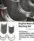 Main And Connecting Rod Bearing Kit For 2.0L Turbo I4 Engines Fits A220 A35 AMG CLA250 CLA35 GLA250 GLE350 2021 Models Replacement 264038010054 270033020156 2700300062