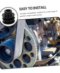 Close-up of a Double Groove Pulley Replacement for V-belt Gas Engine Water Pump Pulley Easy Installation on an engine.