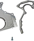 Engine Rear Main Seal Cover Kit With Gasket, Installation Hardware And Updated Seal Design For Superior Leak Prevention; Die-Cast Aluminum