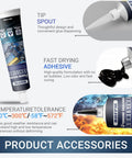 Oil Resistant Engine Silicone Sealant Gasket Maker, Sensor Safe And Flexible RTV Sealant For Engine Gaskets, Tough Vibration Proof And OEM Standard, Two Tubes, product details and features.