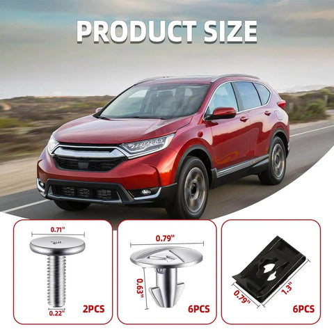 Engine Splash Shield Hardware Kit 14 Piece Set With Lower Cover Pins Screws And Clips Aluminum Alloy Built To Last for most cars