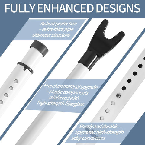 Multi Functional Door Security Bar And Sliding Window Bar with reinforced fiberglass and high-strength alloy connectors