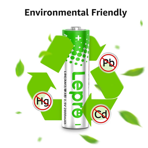 AA And AAA Alkaline Battery Pack 24 Count 2800mAh Non Rechargeable with eco-friendly design and no harmful metals