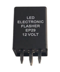 EP29N 4-Pin LED Flasher Relay Fix For Hyper Flash In 12V Turn Signals, LED Compatible Electronic Module For 1996-2005 GM Vehicles, front view
