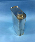 EP460 Industrial Oil Can For Heavy Machinery Lubrication, PT Can, a side view of 1 can with metal design and screw cap