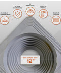 Square EPDM Metal Roof Pipe Flashing Boot Fits 5-1/2 to 11-1/2 Inch Pipe OD, gray, 14-inch base, USA made, features overview.