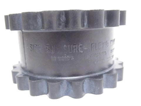 Top Notch Durable Industrial Coupling Sleeve For 5J And 5JE Shafts EPDM Sure Flex Plus Rubber High Performance Vibration Dampening Flexible Shaft Sleeve Replacement Part For TB Woods 5J Couplings And Precision Machinery, close-up view