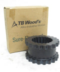 Top Notch Durable Industrial Coupling Sleeve For 5J And 5JE Shafts EPDM Sure Flex Plus Rubber next to TB Woods packaging