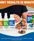 Restore scratched and oxidized epoxy surfaces with a complete 3 Piece Epoxy Resin Polishing Kit, including polish, cleaner, sealant.